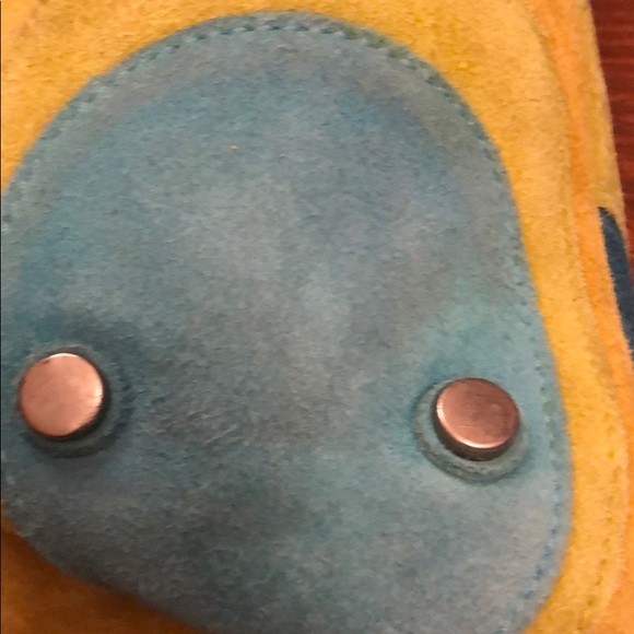 Coach Suede Blue Green White Optic Gallery Tote - Picture 8 of 8